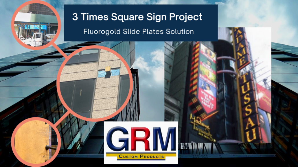 Fluorogold Slide Plates for 3 Times Square Project